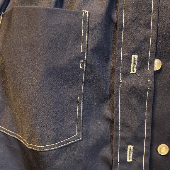 Vintage fitted uniform, button down shirt dress sz S - Picture 4 of 5